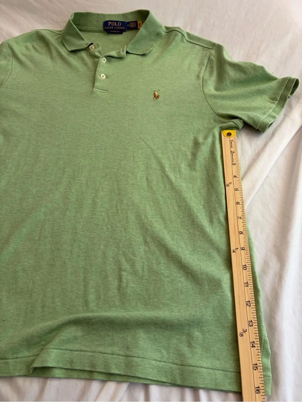 Ralph Lauren Boys Light Green Polo with Embroidered Pony